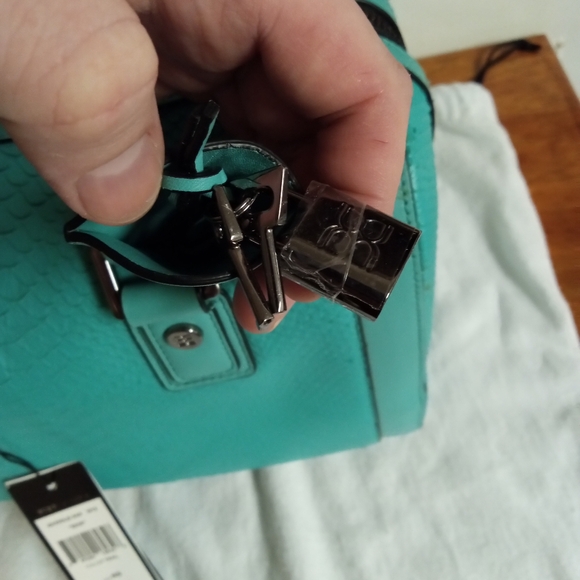 BCBGMaxAzria Bag NWT with Silver Structured Design and Silver Hardwar - Picture 8 of 16